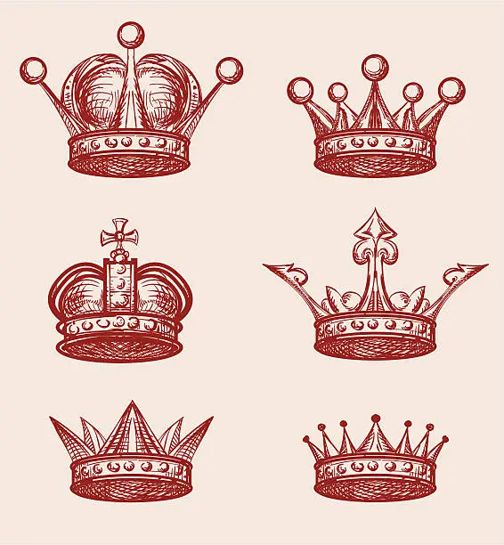 Vector illustration of crown