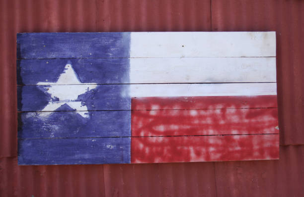 istock Rustic Barn With Texas Flag close up Outdoors 1362809340