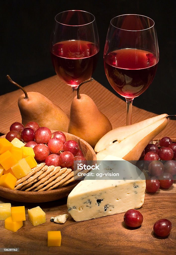 Vinho e queijo - Foto de stock de Pintura royalty-free