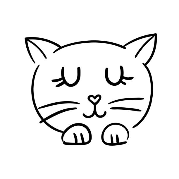 Cartoon Of Small Cat Tattoo Illustrations, Royalty-Free Vector Graphics &  Clip Art - iStock