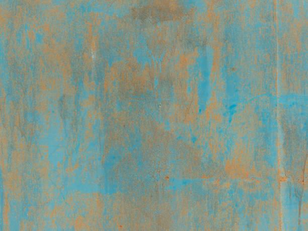 istock The metal surface is worn with rust and peeling blue paint 1362819192