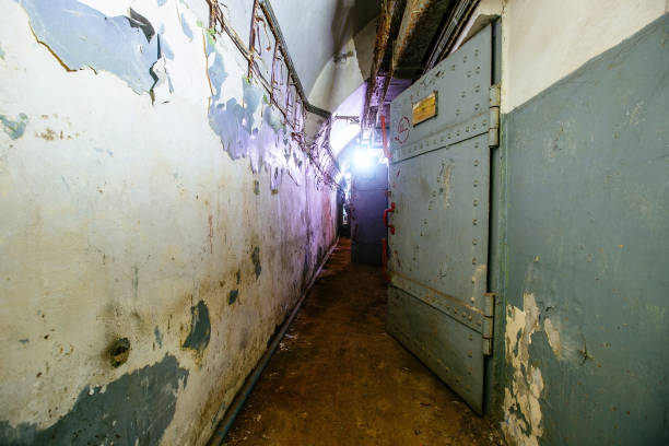 istock Dark abandoned Soviet bunker, echo of Cold War 1362819259