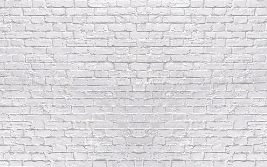 Realistic white brick wall texture. Abstract vector background eps10