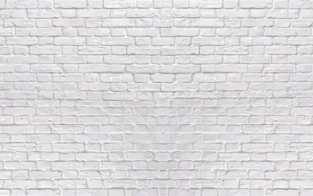 Vector illustration of Realistic white brick wall texture. Abstract vector background eps10
