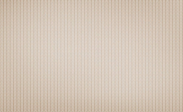 ilustrações de stock, clip art, desenhos animados e ícones de knitted texture vector background. realistic beige light color knitting pattern - linen backgrounds textured textile