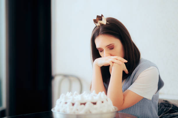 istock Sad Birthday Woman Feeling Unhappy Celebrating Alone 1362826083