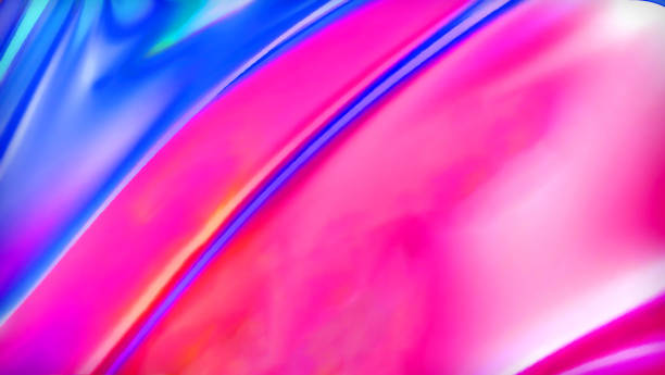 istock 3d rendering Curve Dynamic Fluid Liquid Wallpaper. Light Pastel Cold Color Colorful Swirl Gradient Mesh. Bright Pink Vivid Vibrant Smooth Surface. Blurred Water Multicolor Neon Sky Gradient Background 1362826758
