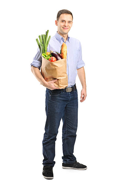 istock Man holding a shopping bag 136283406