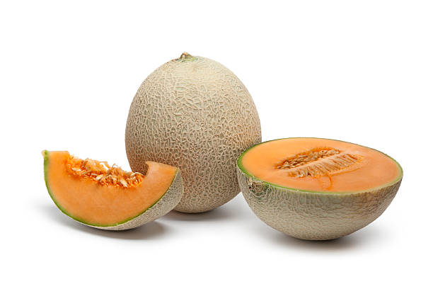istock Whole and sliced Cantaloupe melon 136283506