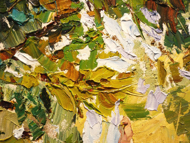 istock Abstract background oil painting on canvas. 1362837804