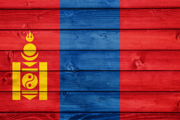 flag of mongolia - independent mongolia fotos imagens e fotografias de stock