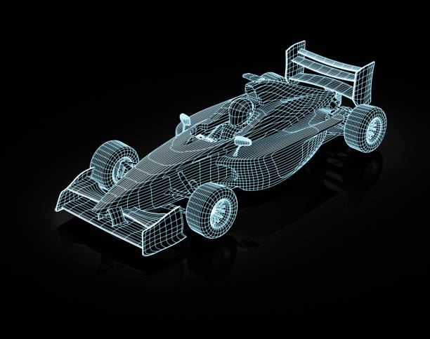 istock 3D open-wheel single-seater racing car race Car 1362842340
