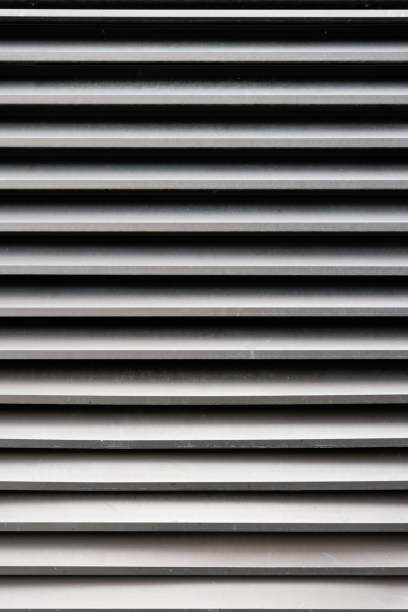 istock Vented side of a large industrial air conditioning unit 1362843453