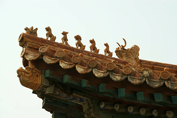 corner eaves of ancient buildings in china