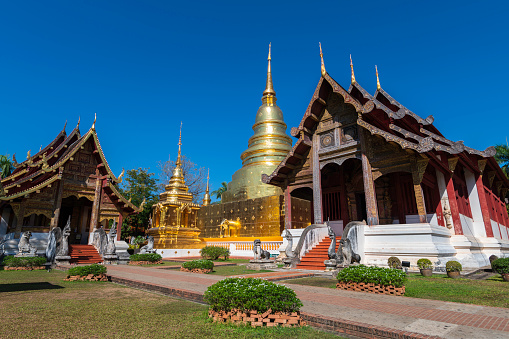Wat Phra Singh temple in Chiang Mai, Thailand