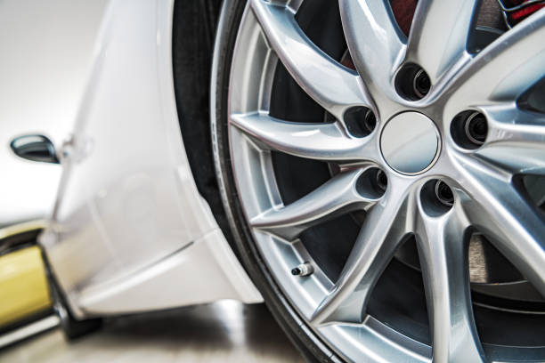 istock Modern Car on Display in a Showroom 1362852147