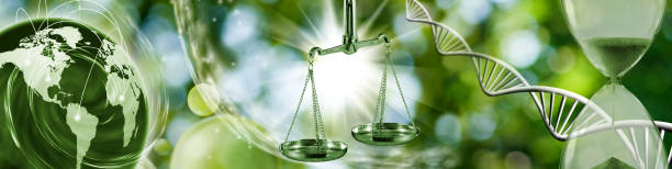 istock abstract image of DNA and planet earth. 3D-image 1362856791