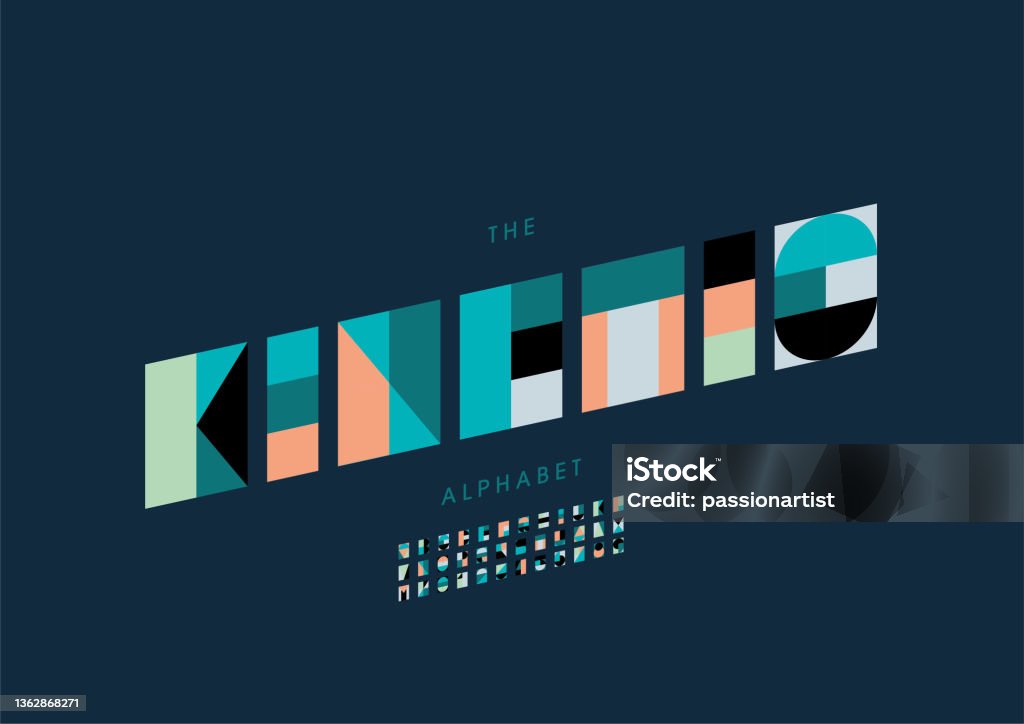 Kinetic Letters R Kinetic Alphabet Stock Illustration - Download Image Now - Abstract ...