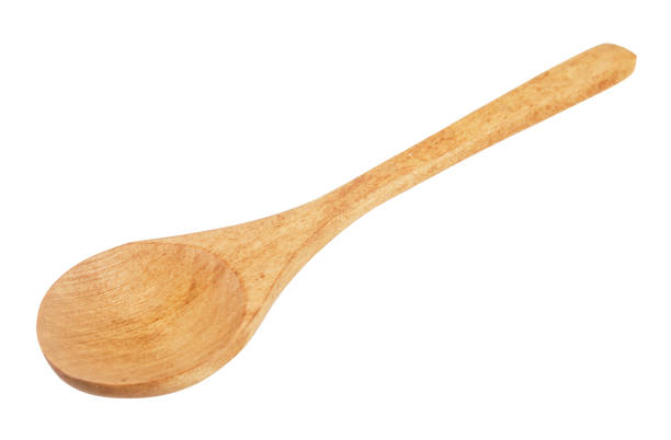 istock Wooden spoon isolated on a white background. 1362869298