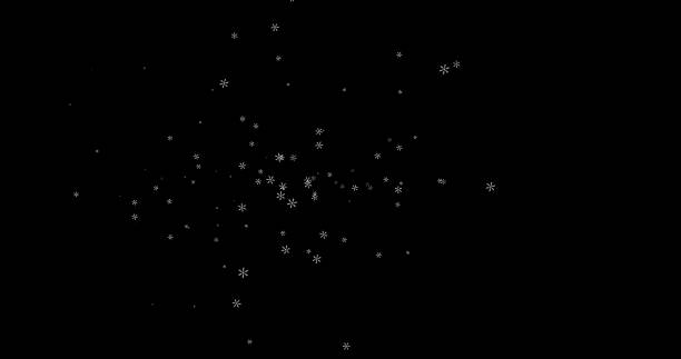 istock footage White snowflakes on black background 3D. winter, snowflake, snowflakes. template for editing.blend mode 1362872302