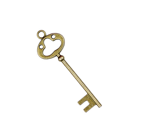 istock Vintage key Isolated on white background. 1362874292