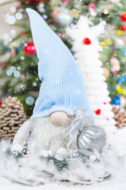 istock Mascot gnome in Christmas decoration 1362874323