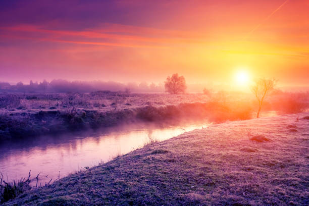 istock Amazing landscape at sunrise 1362875324