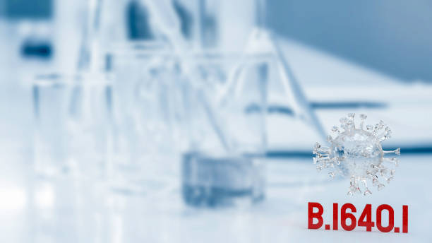 istock The clear virus and red text b.1640.1 on lab background  3d rendering 1362888742