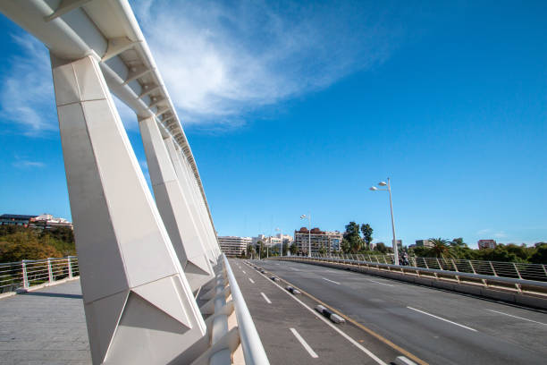 istock Exhibition Bridge (Puente De La Exposición) at Turia Riverbed Park in Valencia, Spain 1362890128