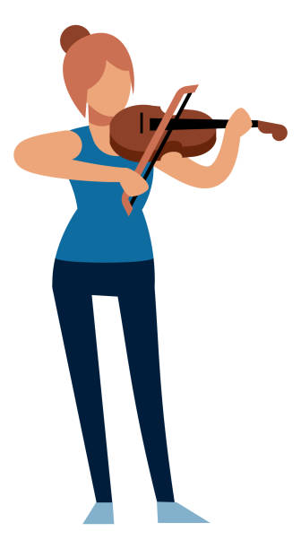 istock Woman playing on violin. Musician practice. Music hobby 1362893864