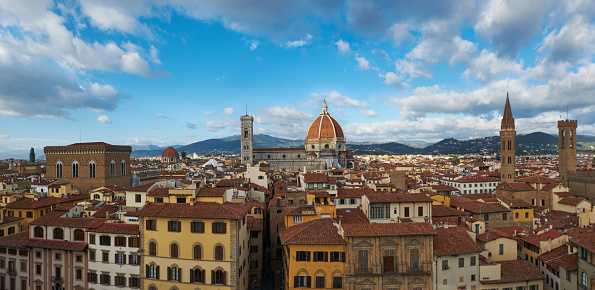 View Of Florence Cityscape and duomo santa maria del fiore