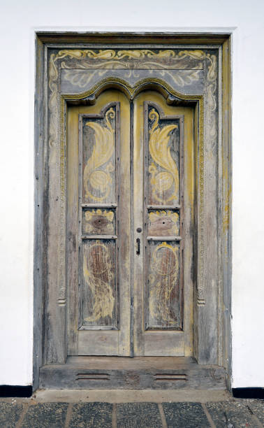 istock Ornately carved doors at entrance to the Dambulla Cave Complex, Matale Ditsrict, Central Province, Sri Lanka 1362896720