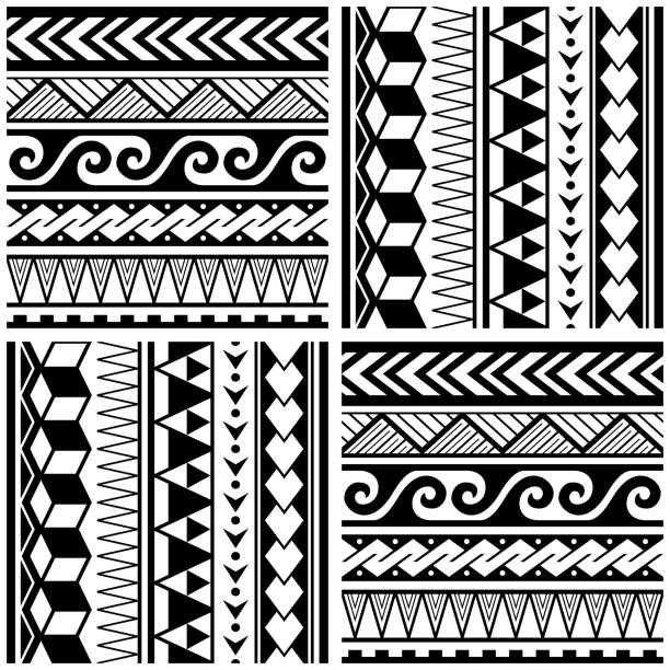 Hawaiian Tribal Tattoo Designs Illustrations, Royalty-Free Vector ...