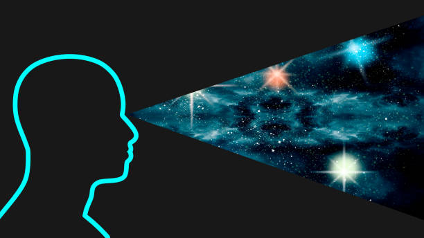 istock Silhouette of a man observing the universe 1362899298