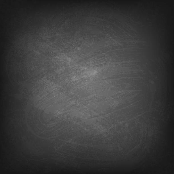 istock Realistic dirty chalkboard texture background. Black vector chalkboard. 1362902776