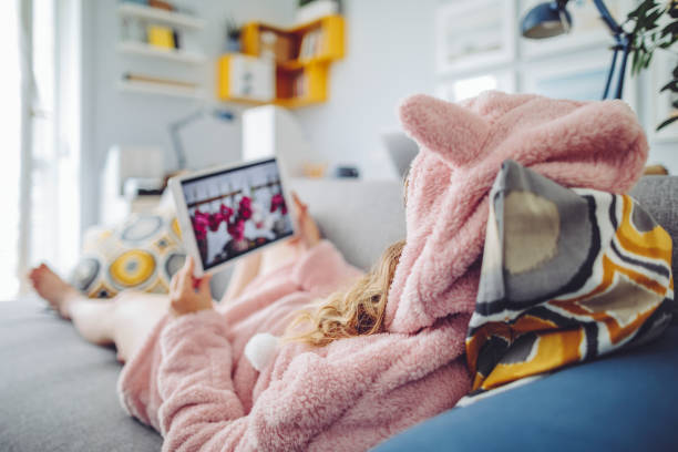 istock Young woman at home 1362903545