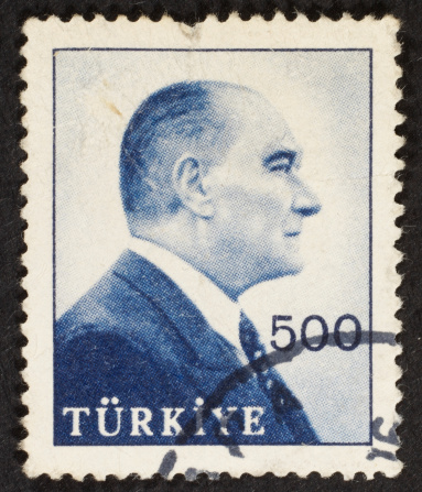 Turkish postage stamp: Mustafa Kemal Atatürk