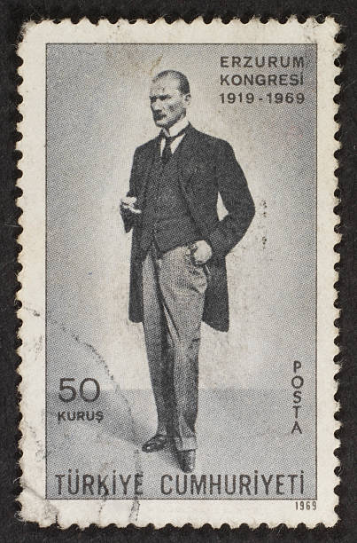 トルコ郵便切手 - old fashioned collection correspondence history ストックフォトと画像
