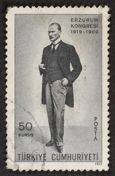 Turkish postage stamp: Mustafa Kemal Atat