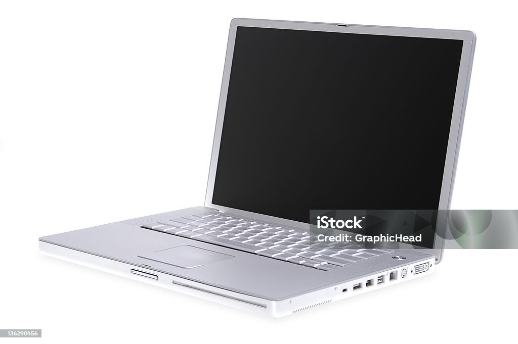Modern Laptop Modern Laptop isolated on white. Laptop Stock Photo