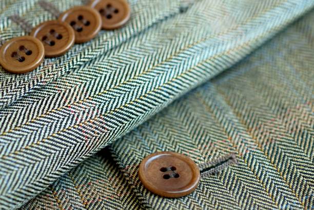 istock Welt buttons on the sleeve of a man's jacket. 1362905801