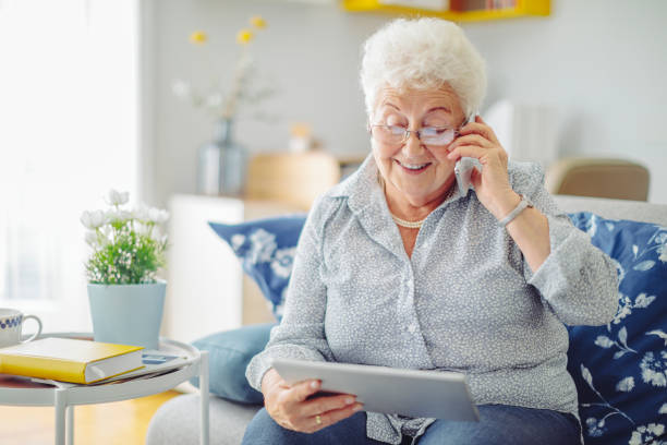 istock Senior woman at home 1362906396