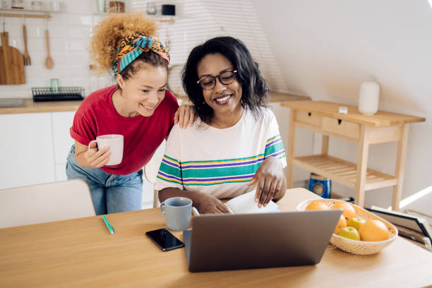 istock Two girls making a video call and having fun 1362907380