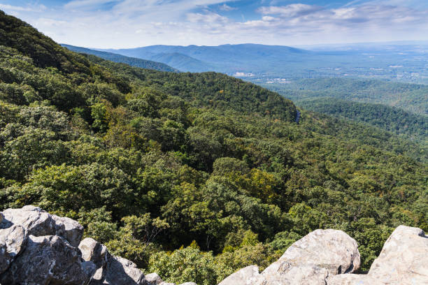 The Blue Ridge Mountains are a physiographic province of the larger Appalachian Mountains range.