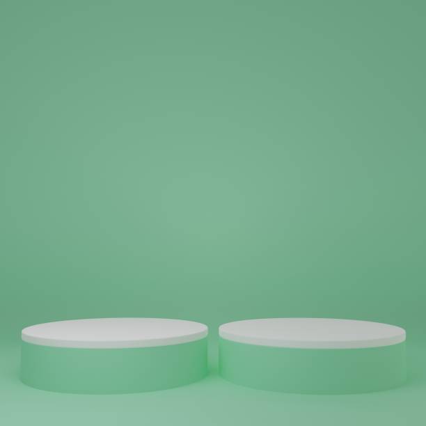 istock Product Stand in green room ,Studio Scene For Product ,minimal design,3D rendering 1362914364