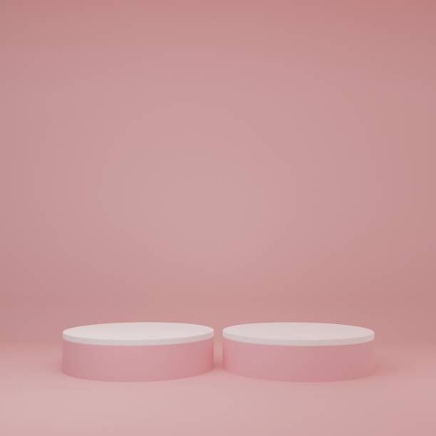 istock Product Stand in pink room ,Studio Scene For Product ,minimal design,3D rendering 1362914430