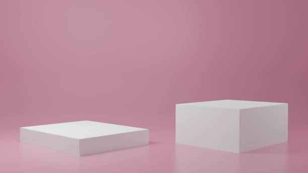 istock Product Stand in pink room ,Studio Scene For Product ,minimal design,3D rendering 1362914636