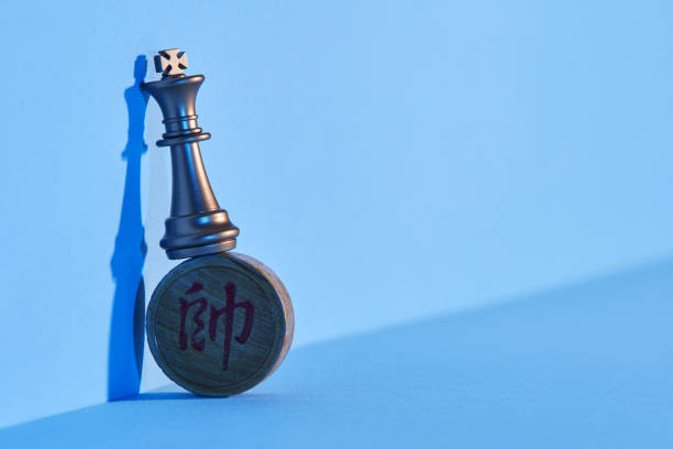 istock king of Chinese chess and chess pieces 1362920281