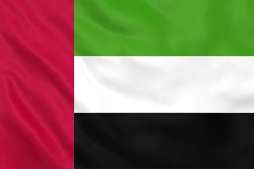 UAE flag waving