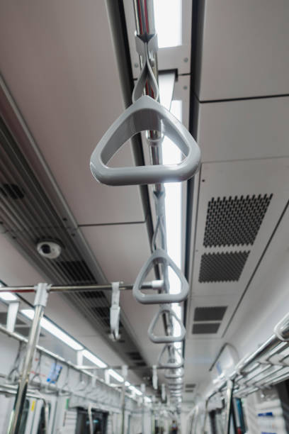 istock Safety loops on electric trains for passengers hold when stand 1362931981